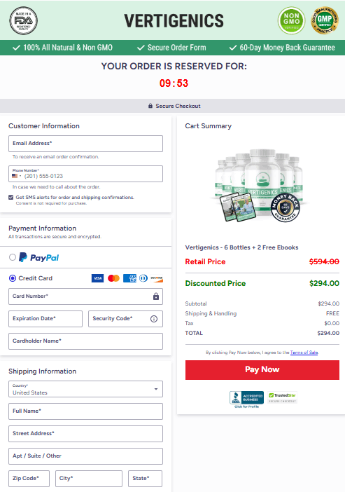v checkout page